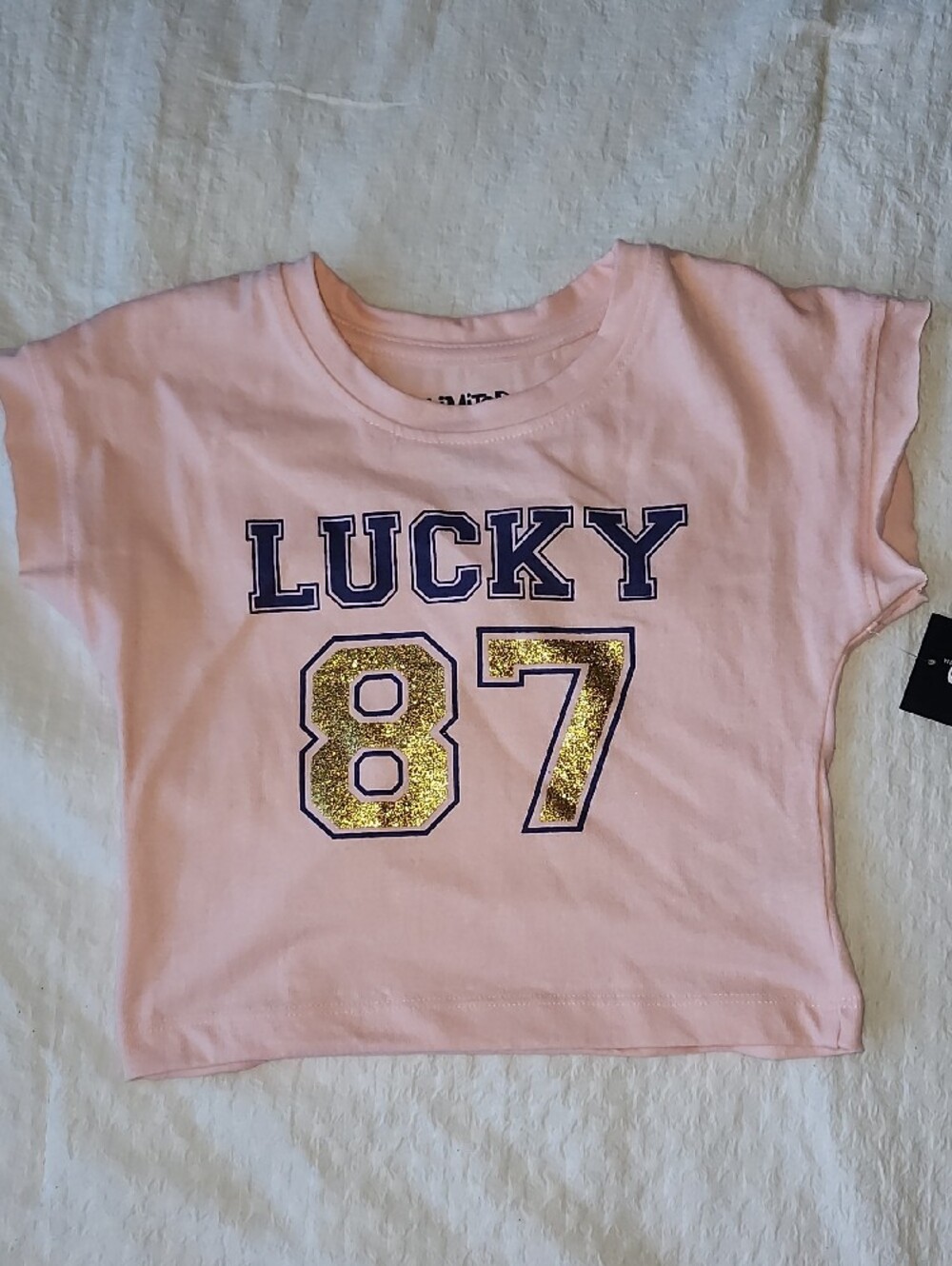 Limited Too Girls Sporty 2-Piece Set Pink Crop Top Purple Pants Size 4 - Picture 3 of 14